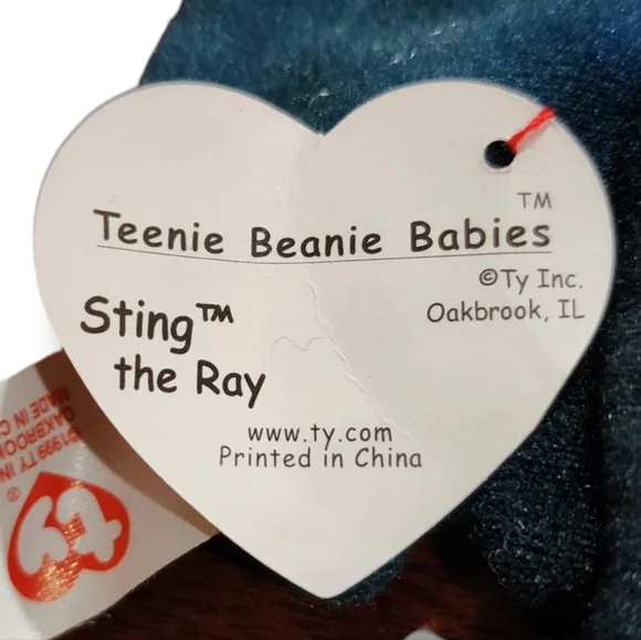 TY 1999 "Sting the Ray" Teenie Beanie Baby - Picture 6 of 8